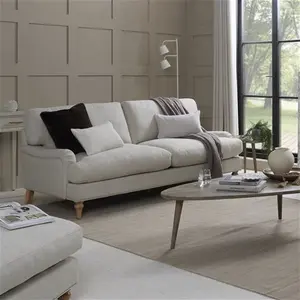 DUSK Hampshire 3 Seater Sofa - Beige - Textured Weave