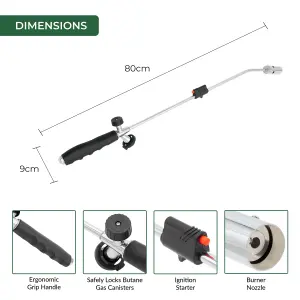 GardenKraft 10639 Handheld Gas Weed Burner