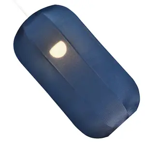 Modern Faux Silk Rectangular Pendant Lamp Shade in Navy Midnight Blue Colour