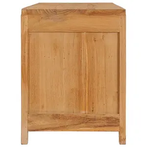 Berkfield TV Cabinet 120x30x40 cm Solid Teak Wood