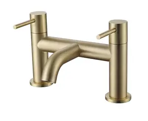 Aquarius RF-Series Bath Filler Mixer Tap Brushed Brass