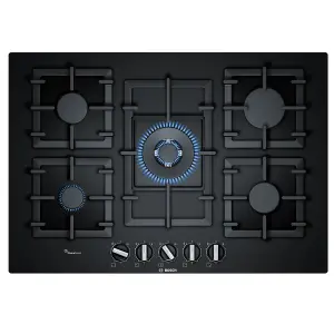 Bosch Serie 6 PPQ7AB90 75.2cm Gas Hob - Black