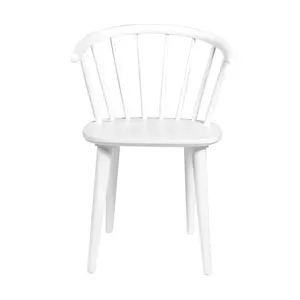 Baek Solid Wood Dining Chair (Set of 2) White