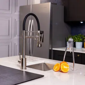 flode Mang Multi Use Kitchen Mixer Tap Brushed Steel