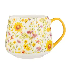 Price & Kensington Set of 4 Daisy & Sunflower Mug 425ml