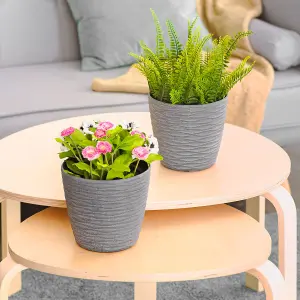 LIVIVO Set of 2 Garden Plant Pots