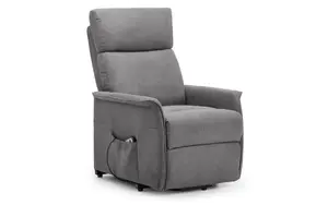 Rise and Recline Chair - Charcoal Grey Velvet