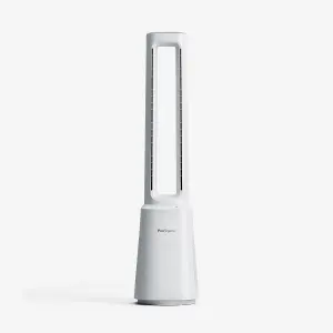 Pro Breeze 41" 2-in-1 Bladeless Tower Fan and Air Purifier - Quiet Airflow, 5 Operating Modes & 75 Degree Oscillation - White