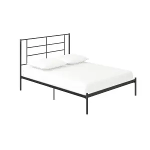 Jensen Metal Bed Black, Double