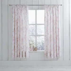 Charlotte Thomas Amelie Floral Pencil Pleat Curtains