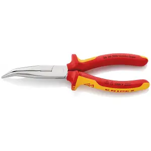 Knipex 26 26 200SB Angled Long Nose Pliers, 200mm 34056