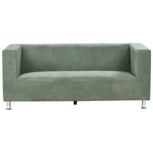 3 Seater Fabric Sofa Green FLORO