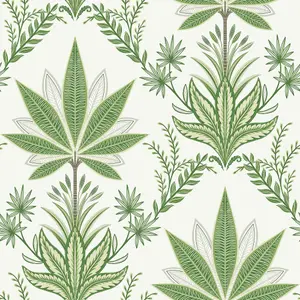 Galerie Mulberry Tree Green Palm Leaf Wallpaper Roll