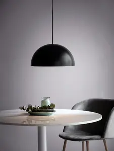 Nordlux Ellen 40 Indoor Living Dining Metal Pendant Ceiling Light in Black (Diam) 40cm