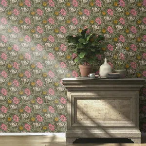 Rasch Country Meadow Green Wallpaper Wildflower Floral Naturistic Paste The Wall