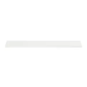 GoodHome Rigga White Rectangular Floating shelf (L)80cm x (D)19cm