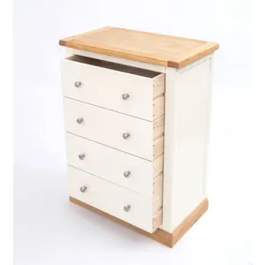 Trevi 4 Drawer Chest of Drawers Chrome Knob