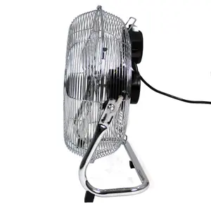 Metal Floor Fan 12" High Velocity 3 Speed Control Air Cooling Gym Home Workshop