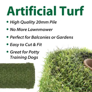 Artificial Grass, 4m x 1m 20mm Pile