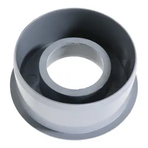 SPARES2GO 110mm Soil Pipe Reducer Boss Adaptor Solvent Weld Waste Push Fit Ring Seal (Grey)