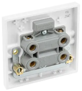 BG 45A Rocker Raised square Control switch with LED indicator Gloss White