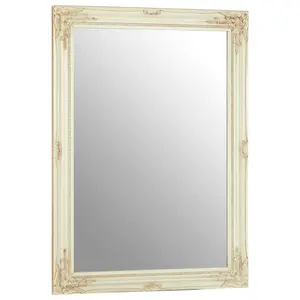 Interiors by Premier Zelma Bone White Wall Mirror