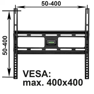 Television Bracket - 26-75 inch screens, width-adjustable TV wall mount - black