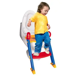 Baby Toddler Toilet Ladder Step - Potty Training Toilet Seat - Foldable Toilet Training Ladder