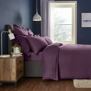 Fogarty Soft Touch Duvet Cover And Pillowcase Set, Modern, Size: Single, Plum Purple