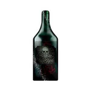 Grindstore Whats Your Poison Bottle Shaped Gl Chopping Board Green (One Size)