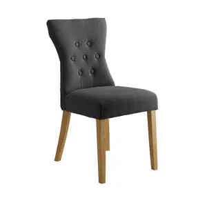 Wimbledon Upholstered Dining Chair (Set of 2) Grey