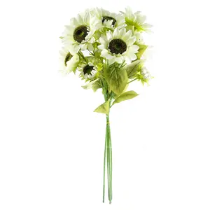 Silk Artificial Arrangement (Set of 6) White