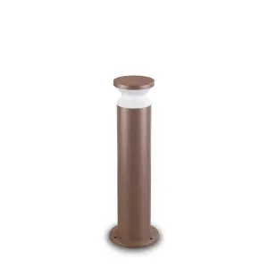 Ideal Lux Torre Outdoor Bollard Coffee IP44