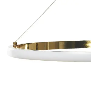 Metal LED Pendant Lamp Gold TANO