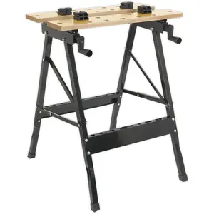 Versatile Folding Portable Workbench with 235mm Jaw Grips for DIY and Professional Use