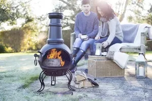 La Hacienda Murcia Medium Steel Chimenea With Grill