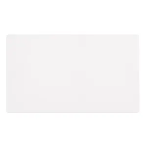 White Metal Screwless Plate 2 Gang Blank Plate - SE Home