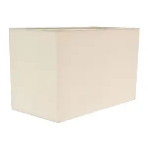 Contemporary and Stylish Soft Cream Linen Fabric Rectangular Lamp Shade