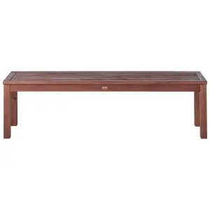 Garden Bench TUSCANIA Wood Dark Wood