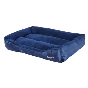 Bacup Polyester Pet Bed Blue / XLarge(90 cm L x 70 cm W)