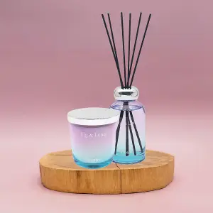 Ombre Fig & Lotus Ombre Glass Candle