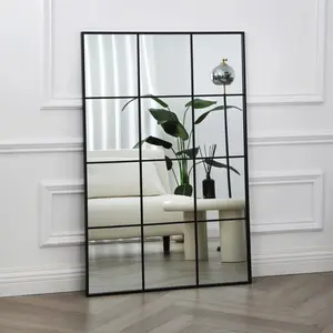 Aion Rectangle Metal Wall Mirror 120cm H x 80cm W