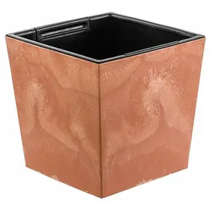 Plant Flower Pot Concrete Square Planter Inner Pot Garden Patio Home Large Beton Terracotta 14 Litres