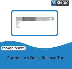 Springlock System Antitheft Picture Frame Hanging Picture Hooks Security Hardware Kit (Spring Lock - Release Tool Only)