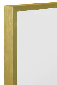 MirrorOutlet Artus - Gold Aluminium Edged Wall Mirror 47" X 16" (120CM X 40CM)