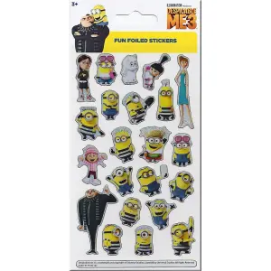 Despicable Me 3 Foil Sticker Sheet Multicoloured (One Size)