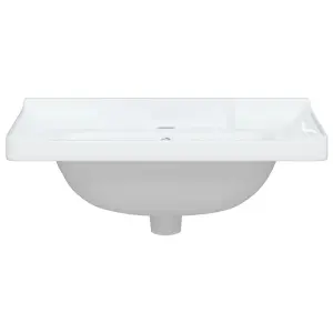 Bathroom Sink White 61x48x23 cm Rectangular Ceramic