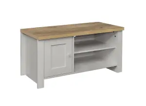 Birlea Highgate Small TV Unit Grey & Oak