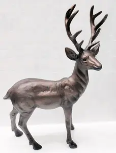 Standing Stag Buck Ornament cast from Aluminium