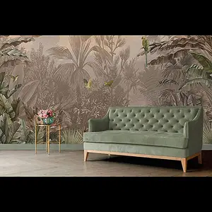 Galerie Havana Brown Parrot Jungle Wall Mural